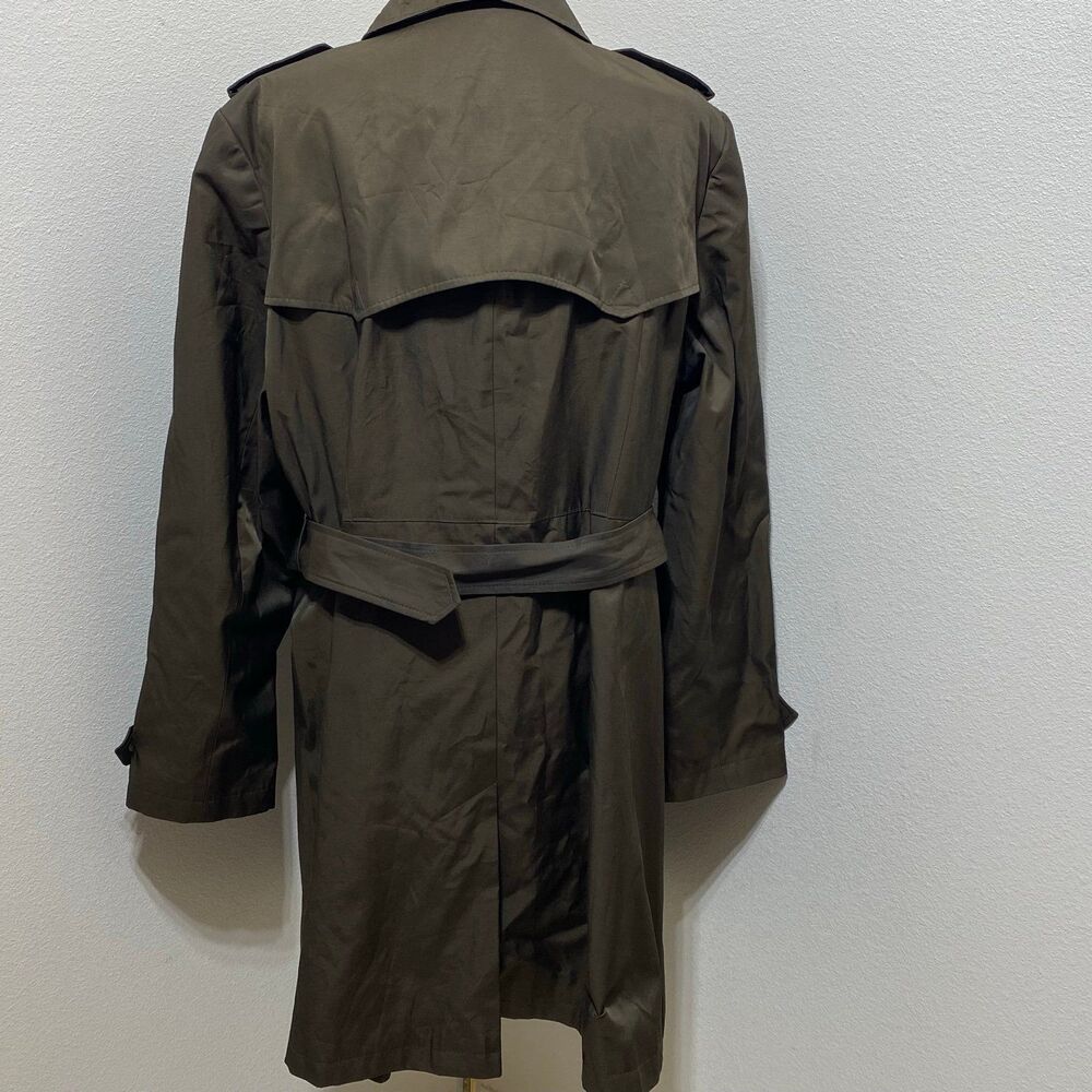 Lauren Ralph Lauren Brown Trench Coat No Size Tag See Measurements Fully Lined - Picture 7 of 10